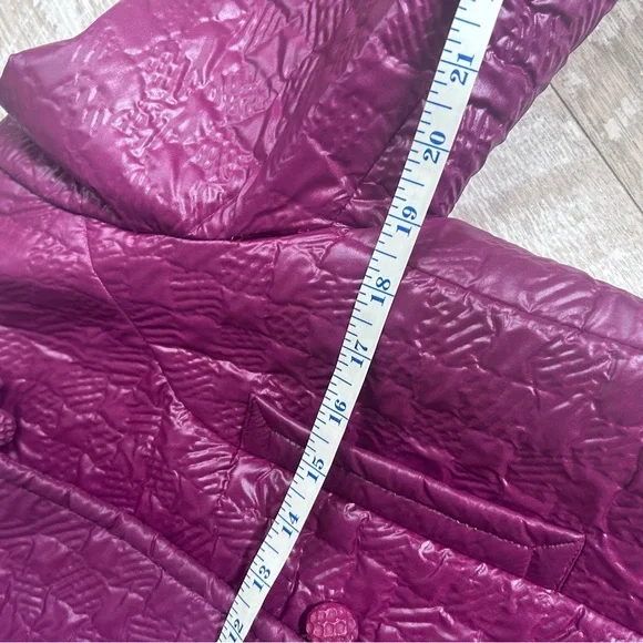 60s Neiman Marcus Vintage Quilted Purple Coat - Picture 8 of 11